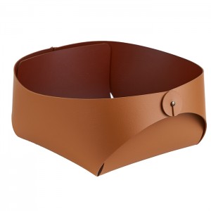 ADJ Корзинка Flora, 20x20xH9 см., цвет: коньяк/бордо ADJ Корзинка Flora, 20x20xH9 см., цвет: коньяк/бордо