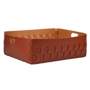 ADJ Корзинка Dubai, 60x50xH20 см., цвет: бордо/коньяк ADJ Корзинка Dubai, 60x50xH20 см., цвет: бордо/коньяк