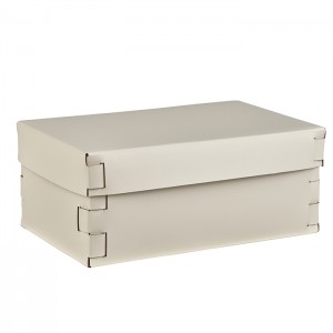 ADJ Коробка Snob, 32x20xH13,5 см., цвет: панна котта/белый ADJ Коробка Snob, 32x20xH13,5 см., цвет: панна котта/белый