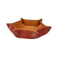 ADJ Мелочница, 15x18xH5 см., цвет: бордо/коньяк ADJ Мелочница, 15x18xH5 см., цвет: бордо/коньяк