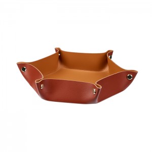 ADJ Мелочница, 15x18xH5 см., цвет: бордо/коньяк ADJ Мелочница, 15x18xH5 см., цвет: бордо/коньяк