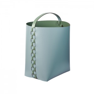 ADJ Корзина, 35x30xH45 см., цвет: небесный/эвкалипт ADJ Корзина, 35x30xH45 см., цвет: небесный/эвкалипт