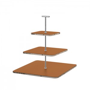 ADJ Сервировочная стойка 30x30xH35см., ручка Т, цвет: коньяк/фурнитура хром ADJ Сервировочная стойка 30x30xH35см., ручка Т, цвет: коньяк/фурнитура хром