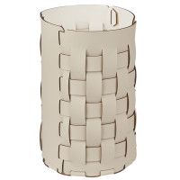 ADJ Корзина для мусора Bottega, D22xH35 см., цвет: панна котта/белый ADJ Корзина для мусора Bottega, D22xH35 см., цвет: панна котта/белый