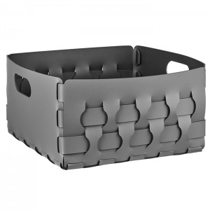 ADJ Корзинка Dubai, 35x35xH20 см., цвет: серый/черный ADJ Корзинка Dubai, 35x35xH20 см., цвет: серый/черный