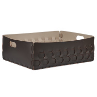 ADJ Корзинка Dubai, 60x50xH20 см., цвет: шоколад/капучино ADJ Корзинка Dubai, 60x50xH20 см., цвет: шоколад/капучино