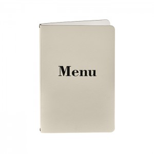 ADJ Меню для ресторана, 17x25 см., цвет: панна котта/белый ADJ Меню для ресторана, 17x25 см., цвет: панна котта/белый