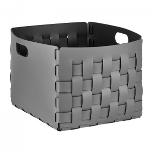 ADJ Корзинка Bottega, 35x40xH30 см., цвет: серый/черный ADJ Корзинка Bottega, 35x40xH30 см., цвет: серый/черный