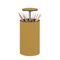 ADJ Держатель для зубочисток, D5x10 см., цвет: горчичный/оливковый ADJ Держатель для зубочисток, D5x10 см., цвет: горчичный/оливковый