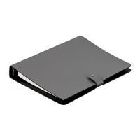 ADJ Блокнот А5, 16,5x25 см., цвет: серый/черный ADJ Блокнот А5, 16,5x25 см., цвет: серый/черный