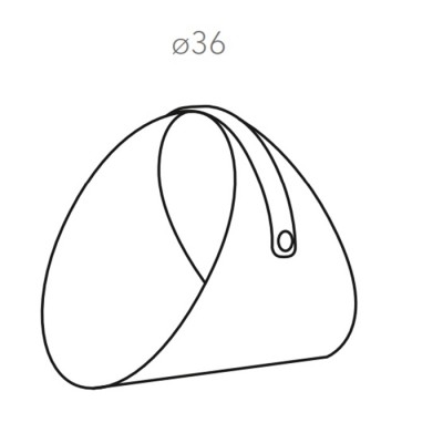 ADJ Дровница Ben, D36 см., цвет: черный/серый