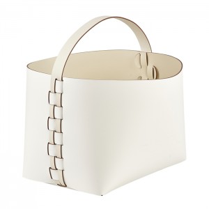 ADJ Корзина, 35x30xH26 см., цвет: белый/панна котта ADJ Корзина, 35x30xH26 см., цвет: белый/панна котта