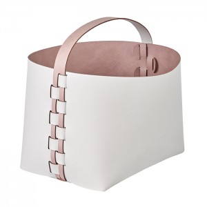 ADJ Корзина, 35x30xH26 см., цвет: устричный/пепельная роза ADJ Корзина, 35x30xH26 см., цвет: устричный/пепельная роза