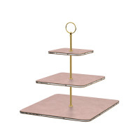 ADJ Сервировочная стойка 30x30xH35см., ручка круглая, цвет: пепельная роза/фурнитура золото ADJ Сервировочная стойка 30x30xH35см., ручка круглая, цвет: пепельная роза/фурнитура золото