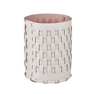 ADJ Корзина Bottega, D20xH25 см., цвет: устричный/пепельная роза ADJ Корзина Bottega, D20xH25 см., цвет: устричный/пепельная роза