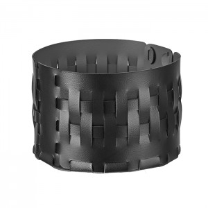 ADJ Корзина Bottega, D20xH12 см., цвет: черный/серый ADJ Корзина Bottega, D20xH12 см., цвет: черный/серый