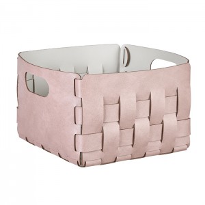 ADJ Корзинка Bottega, 25x25xH20 см., цвет: пепельная роза/устричный ADJ Корзинка Bottega, 25x25xH20 см., цвет: пепельная роза/устричный