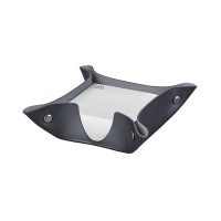 ADJ Подставка для бумажных блоков, 10x10xH4 см., цвет: черный/серый ADJ Подставка для бумажных блоков, 10x10xH4 см., цвет: черный/серый