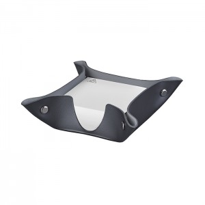 ADJ Подставка для бумажных блоков, 10x10xH4 см., цвет: черный/серый ADJ Подставка для бумажных блоков, 10x10xH4 см., цвет: черный/серый