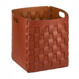 ADJ Корзинка Bottega, 35x35xH40 см., цвет: бордо/коньяк ADJ Корзинка Bottega, 35x35xH40 см., цвет: бордо/коньяк