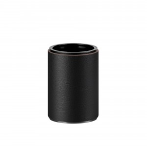 ADJ Стакан для зубных щеток, D7xH10 см., цвет:graphite/черный ADJ Стакан для зубных щеток, D7xH10 см., цвет:graphite/черный