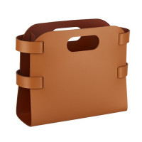 ADJ Журнальница, 16x36xH25 см., цвет: коньяк/бордо ADJ Журнальница, 16x36xH25 см., цвет: коньяк/бордо