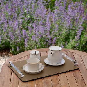 ADJ Поднос Linfinito, 42x36xH5 см., цвет: капучино/шоколад, фурнитура графит ADJ Поднос Linfinito, 42x36xH5 см., цвет: капучино/шоколад, фурнитура графит