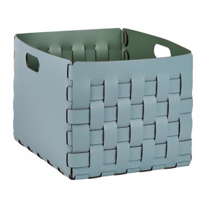 ADJ Корзинка Bottega, 35x40xH30 см., цвет: небесный/эвкалипт ADJ Корзинка Bottega, 35x40xH30 см., цвет: небесный/эвкалипт
