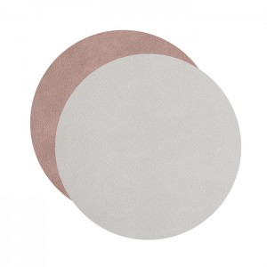 ADJ Круглый плейсмат, D40 см., цвет: устричный/пепельная роза
