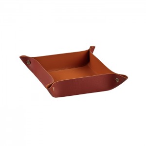 ADJ Мелочница, 14x14xH5 см., цвет: бордо/коньяк ADJ Мелочница, 14x14xH5 см., цвет: бордо/коньяк