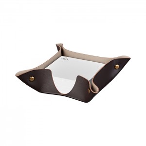 ADJ Подставка для бумажных блоков, 10x10xH4 см., цвет: шоколад/капучино ADJ Подставка для бумажных блоков, 10x10xH4 см., цвет: шоколад/капучино