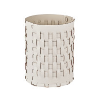 ADJ Корзина Bottega, D20xH25 см., цвет: белый/панна котта ADJ Корзина Bottega, D20xH25 см., цвет: белый/панна котта