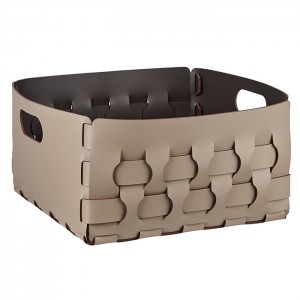 ADJ Корзинка Dubai, 35x35xH20 см., цвет: капучино/шоколад ADJ Корзинка Dubai, 35x35xH20 см., цвет: капучино/шоколад