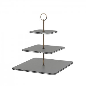 ADJ Сервировочная стойка 30x30xH35см., ручка круглая, цвет: серый/фурнитура бронза ADJ Сервировочная стойка 30x30xH35см., ручка круглая, цвет: серый/фурнитура бронза