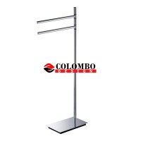 Стойка COLOMBO DESIGN SQUARE B9901 напольная с полотенцедержателем Стойка COLOMBO DESIGN SQUARE B9901 напольная с полотенцедержателем
