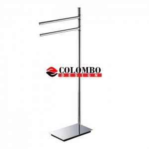 Стойка COLOMBO DESIGN SQUARE B9901 напольная с полотенцедержателем Стойка COLOMBO DESIGN SQUARE B9901 напольная с полотенцедержателем