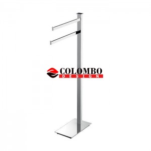 Стойка COLOMBO DESIGN UNITS B9103 напольная с 2 полотенцедержателями Стойка COLOMBO DESIGN UNITS B9103 напольная с 2 полотенцедержателями