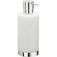 Дозатор COLOMBO DESIGN NORDIC B9324.CBO настольный, хром-белая керамика Дозатор COLOMBO DESIGN NORDIC B9324.CBO настольный, хром-белая керамика