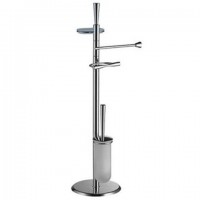 Стойка COLOMBO DESIGN ISOLE B9413N напольная с полотенцедержателем с мыльницей