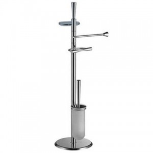 Стойка COLOMBO DESIGN ISOLE B9413N напольная с полотенцедержателем с мыльницей