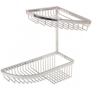 Полочка корзинка COLOMBO DESIGN ANGOLARI B9607 угловая двойная Полочка корзинка COLOMBO DESIGN ANGOLARI B9607 угловая двойная