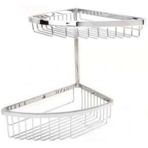 Полочка корзинка COLOMBO DESIGN ANGOLARI B9609 угловая двойная Полочка корзинка COLOMBO DESIGN ANGOLARI B9609 угловая двойная