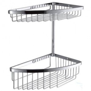 Полочка корзинка COLOMBO DESIGN ANGOLARI B9612 угловая двойная Полочка корзинка COLOMBO DESIGN ANGOLARI B9612 угловая двойная