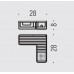 Полочка корзинка COLOMBO DESIGN ANGOLARI B9614 угловая одинарная с металлической полочкой