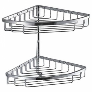 Полочка корзинка COLOMBO DESIGN ANGOLARI B9617 угловая двойная с крючком Полочка корзинка COLOMBO DESIGN ANGOLARI B9617 угловая двойная с крючком