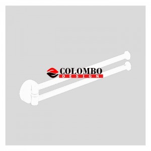 Полотенцедержатель COLOMBO DESIGN PLUS W4913.BM двойной