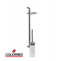 Стойка COLOMBO DESIGN PLANETS B9823 настенная с держателем туалетной бумаги и ершиком Стойка COLOMBO DESIGN PLANETS B9823 настенная с держателем туалетной бумаги и ершиком