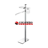 Стойка COLOMBO DESIGN UNITS B9110 напольная с полотенцедержателем и с дозатором Стойка COLOMBO DESIGN UNITS B9110 напольная с полотенцедержателем и с дозатором