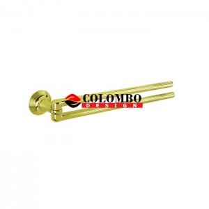 Полотенцедержатель COLOMBO DESIGN HERMITAGE B3312.GOLD двойной