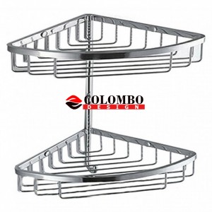 Полочка корзинка COLOMBO DESIGN ANGOLARI B9604 угловая одинарная с крючком Полочка корзинка COLOMBO DESIGN ANGOLARI B9604 угловая одинарная с крючком